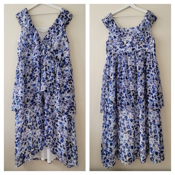 Rachel Roy Floral Ruffle Dress - Picture 3 of 8